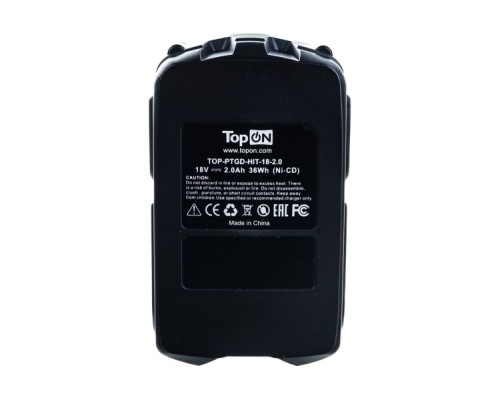 Аккумулятор TopON для Hitachi 18V, 2.0Ah (Ni-Cd) [TOP-PTGD-HIT-18-2.0]