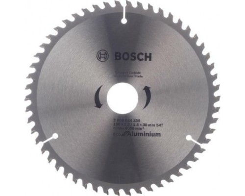 Пильный диск по алюминию BOSCH 190х54х30 ECO ALU/MULTI [2608644389]