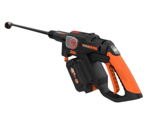 Автомойка Worx WG633E аккумуляторная,бесщеточная 20В, 4Ач х1, ЗУ 2А