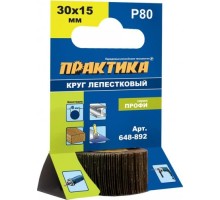 Круг лепестковый с оправкой ПРАКТИКА 30х15 мм  P80 648-892 648-892