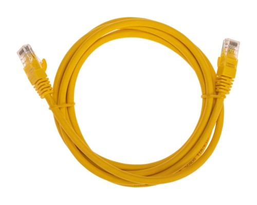 Патч-корд REXANT 02-0295-2 U/UTP, CAT 6, RJ45-RJ45, 26AWG, LSZH, желтый 2м