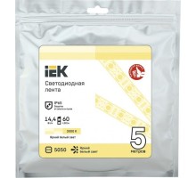 Лента светодиодная IEK LSR-5050WW60 14.4w 12В IP65 (5 м) [LSR2-1-060-65-3-05]