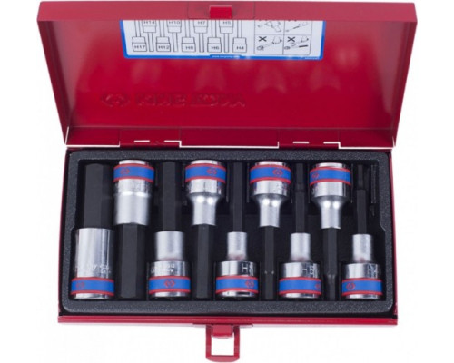 Набор головок 1/2" KING TONY 4120PR, 9 предметов