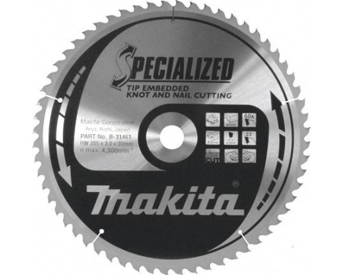 Пильный диск MAKITA 355х60тх30 для демонтажных работ B-31463 [B-31463]