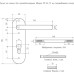 Ручка дверная НОРА-М ПП-02-72 мм противопожарная 