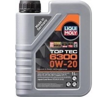 Масло моторное LIQUI MOLY SAE  0W20 Top Tec 6300  1 л 21216 синтетическое [21216]