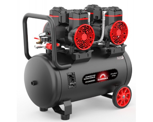 Компрессор поршневой безмасляный малошумный SUNREKA GFC510/50DS 216116
