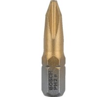 Бита для заворачивания BOSCH Max Grip 25 мм PH2 3шт 2607001546