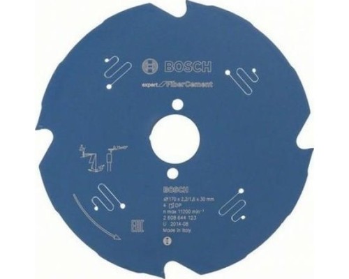 Пильный диск по фиброцементу BOSCH 170х4х30 мм Expert for Fiber Cement [2608644123]