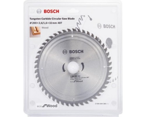 Пильный диск по дереву BOSCH ECO WO 200x32-48T 2.608.644.380 [2608644380]