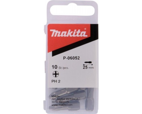 Бита для заворачивания MAKITA P-06052 PH2, 25 мм, C-form, 10 шт.