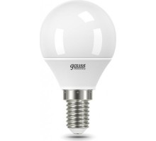 Лампа светодиодная GAUSS Шар elementary шар 12w 950lm 6500k е14 led [53132]