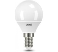 Лампа светодиодная GAUSS Шар elementary шар 8w 520lm 3000k е14 led 53118