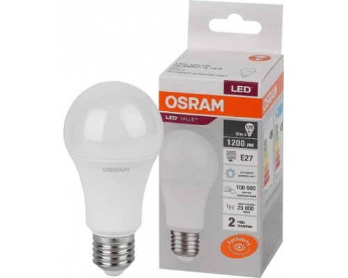 Лампа светодиодная OSRAM LED VALUE cla125 15sw/865 230v e27 10x1 [4058075579217]