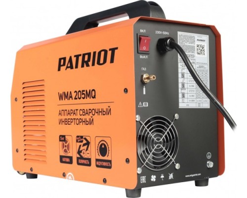 Сварочный полуавтомат PATRIOT WMA 205 MQ инверторный mig/mag/mma [605302155]
