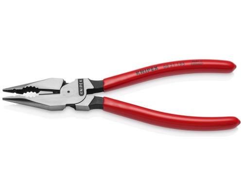 Плоскогубцы KNIPEX KN-0821185SB комбинированные остроконечные с удлиненными губкам