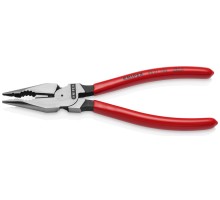 Плоскогубцы KNIPEX KN-0821185SB комбинированные остроконечные с удлиненными губкам