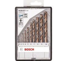 Набор сверл по металлу BOSCH HSS-Co 10 шт Robust Line D1-10 [2607019925]