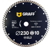 Алмазный диск для резки бетона GRAFF 230х22.2 мм GDD 17 230.10