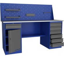 Верстак слесарный двухтумбовый ВЕРСТАКОФФ PROFFI 218 Т1 Д6 Э 101260 [101260]