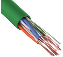 Кабель REXANT U/UTP, CAT 5e нг(A)-LSLTx 4х2х0,52мм, 24AWG внутр. зеленый, 305м [01-0061]