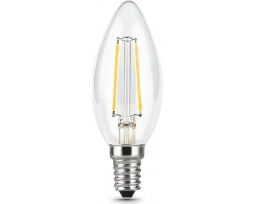 Лампа светодиодная GAUSS Свеча filament 9w 680lm 2700к е14 led [103801109]