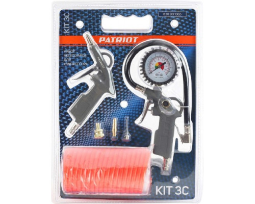 Набор пневмоинструмента PATRIOT KIT 3 C 3 предмета+3 сопла 830901065 купить с доставкой и официальной гарантией