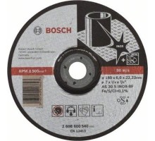 Шлифовальный круг по нержавеющей стали BOSCH 180х6х22 мм  AS 30 S INOX BF Expert for Inox [2608600540]