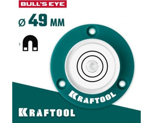 Уровень строительный KRAFTOOL Bull’s Eye поверхностный [34789]