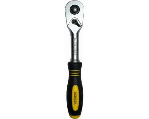 Набор головок 1/2" BERGER BG2035 SuperLock 6-гранных (8-22 мм) с трещоткой 1/2", 15 предметов