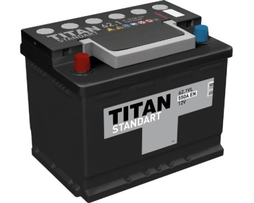 Аккумулятор Titan STANDART 62.1 VL 550А 4607008882209