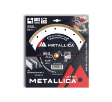 Алмазный диск для резки гранита METALLICA Ultra 250x25,4 мм, H=10 мм тонкий турбо [900659]