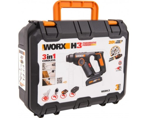 Перфоратор аккумуляторный WORX WX394.3