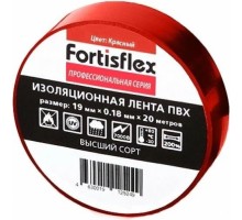 Изолента FORTISFLEX 71226 15 мм х 10 м, цвет красный