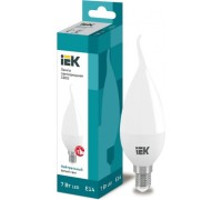 Лампа светодиодная IEK С35 7Вт 4000К E14 Свеча на ветру LLE-CB35-7-230-40-E14