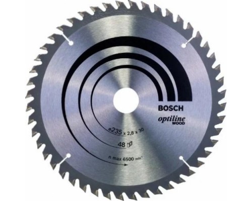 Пильный диск по дереву BOSCH 235х48х30 Standart Wood [2608640727]