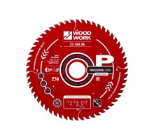 Пильный диск по дереву WOODWORK 185x1,8/1,2x30 Z=56 A=15 [27.185.56]