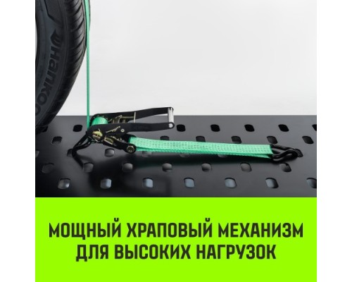 Ремень стяжной HITCH REGULAR 50мм STF 400 DaN автовозный 3000кг 3м (3шт)  [SZ068107]