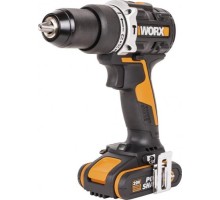 Дрель-шуруповерт аккумуляторная Worx WX352.1 ударная, бесщеточная