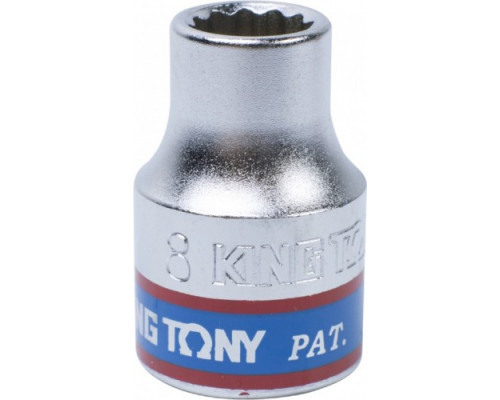 Головка двенадцатигранная 8 мм 3/8" KING TONY 333008M