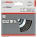 Щетка обдирочная для УШМ BOSCH коническая D-100 мм М14 [2608622057]