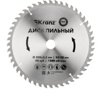 Пильный диск по дереву Kranz KR-92-0133 300х32/30 мм, 48 зуб.