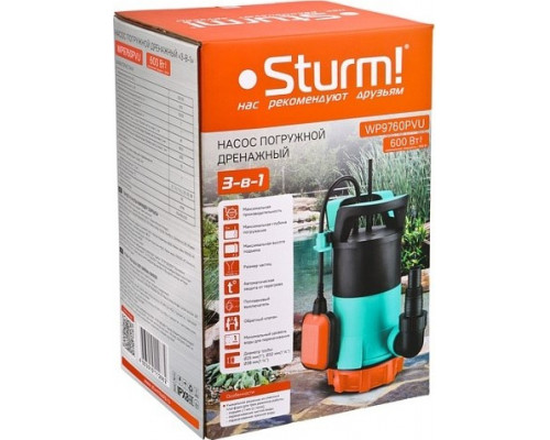 Насос дренажный Sturm WP9760PVU