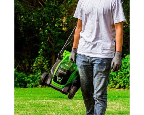 Газонокосилка аккумуляторная GREENWORKS GD24LM33, 24V 33 см, бесщеточная, без АКБ и ЗУ [2516107]