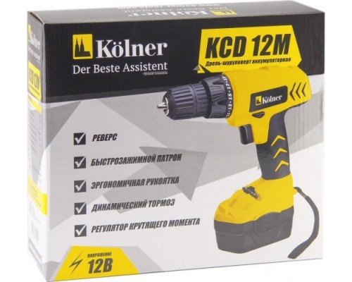 Дрель-шуруповерт аккумуляторная KOLNER KCD 12М [кн12м]