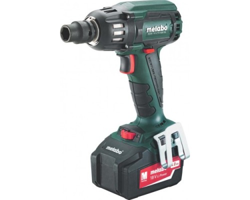 Гайковерт аккумуляторный METABO SSW 18 LTX 4,0 Ач 400 BL ударный, бесщеточный [602205500] Аккумулятор Li-Power (18 В/4,0 А-час) - 2 штуки