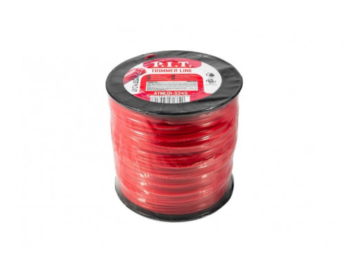 Леска триммерная P.I.T. MLB-32405N, квадрат 2.4 мм, 5 lb, бухта 395 м