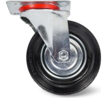 Колесная опора промышленная TOR SC 63 160 мм (площадка, поворотн., черн. рез., роликопод 1024177
