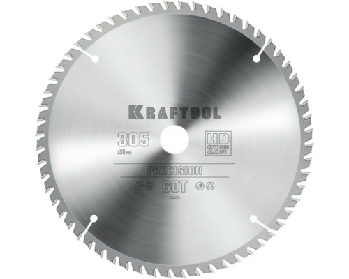 Пильный диск по дереву KRAFTOOL PRECISION 305х30мм 60т [36952-305-30]