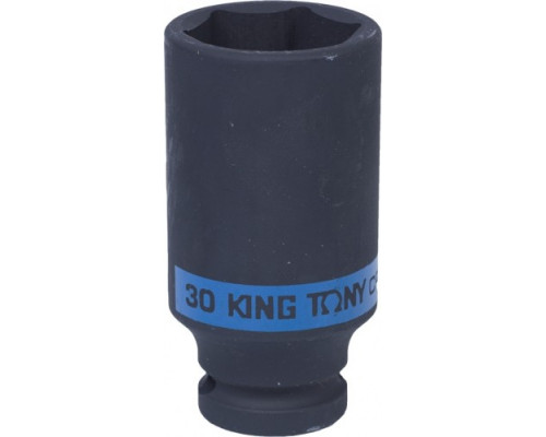 Ударная головка шестигранная глубокая 1/2" 30 мм KING TONY 443530M